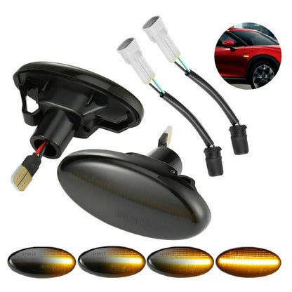 Sequential LED Side Marker Turn Signal Lights for Mazda 3 6 5 2 MPV BT-50 (2004–2023)