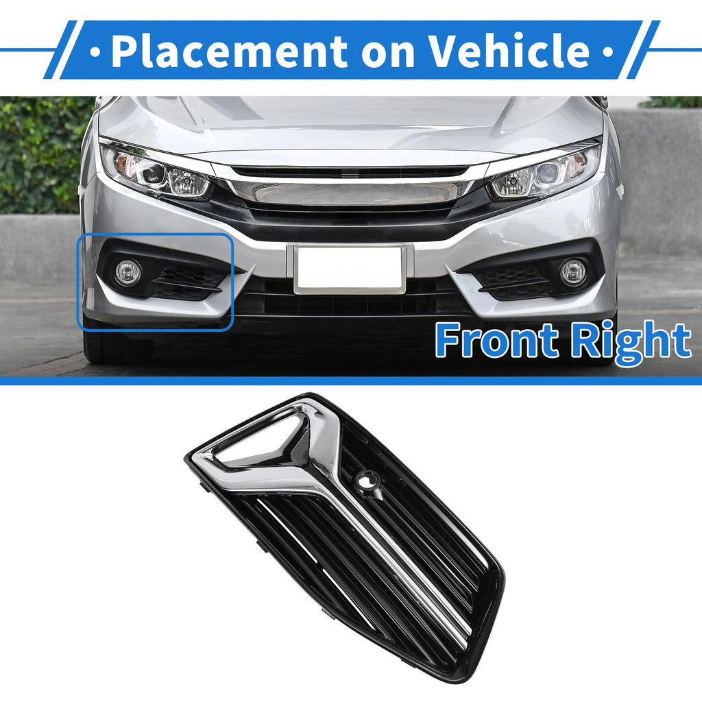 Front Right Fog Light Grill Replacement for Audi A6 (2019–2023)