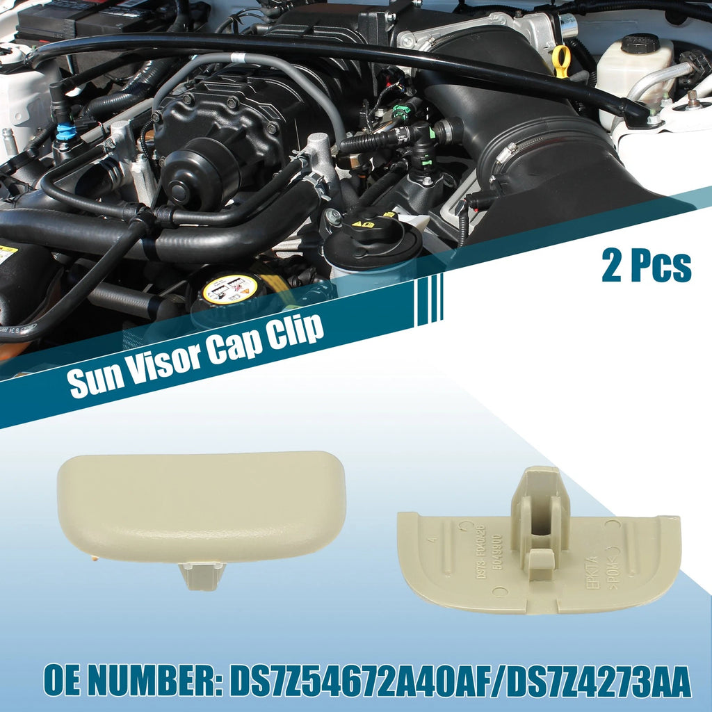 Sun Visor Clip Set Replacement for Beige Ford Edge (2015–2023)