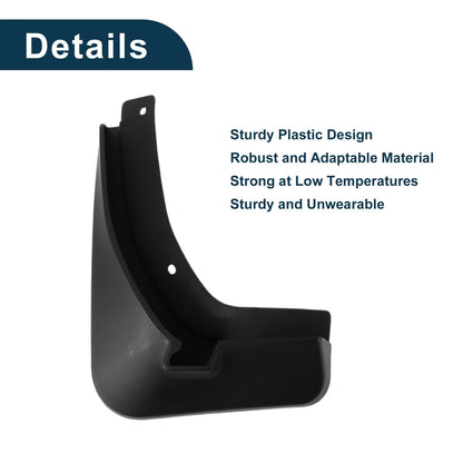 Set of 4 Mud Flaps Splash Guards for Volkswagen Golf 7 GTI (2015–2018)