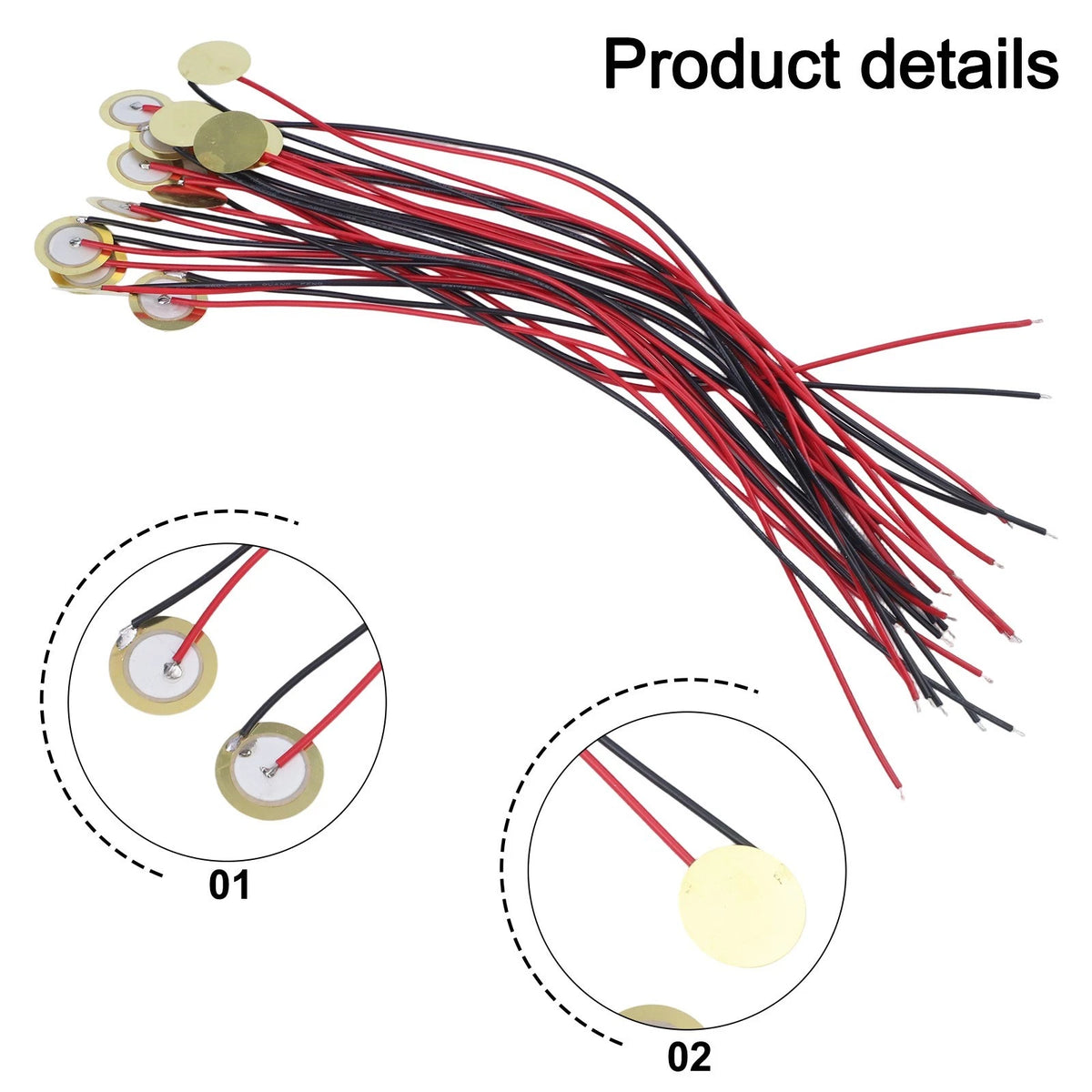 Piezo Discs Guitar Trigger 20mm Diameter 5.6 KHz for