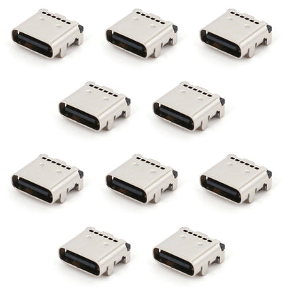 10-Pack USB 3.1 Type-C 24-Pin SMT Female Socket Charging Port Connector