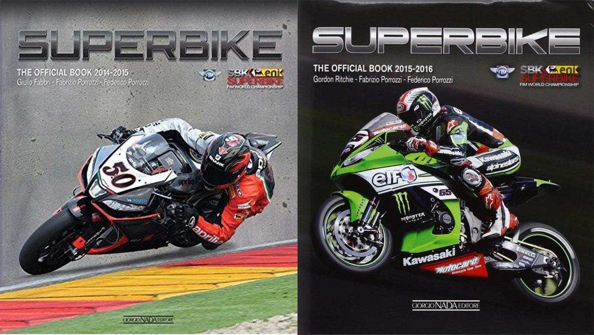 Set of 2 Superbike Official Books (2014–2016)