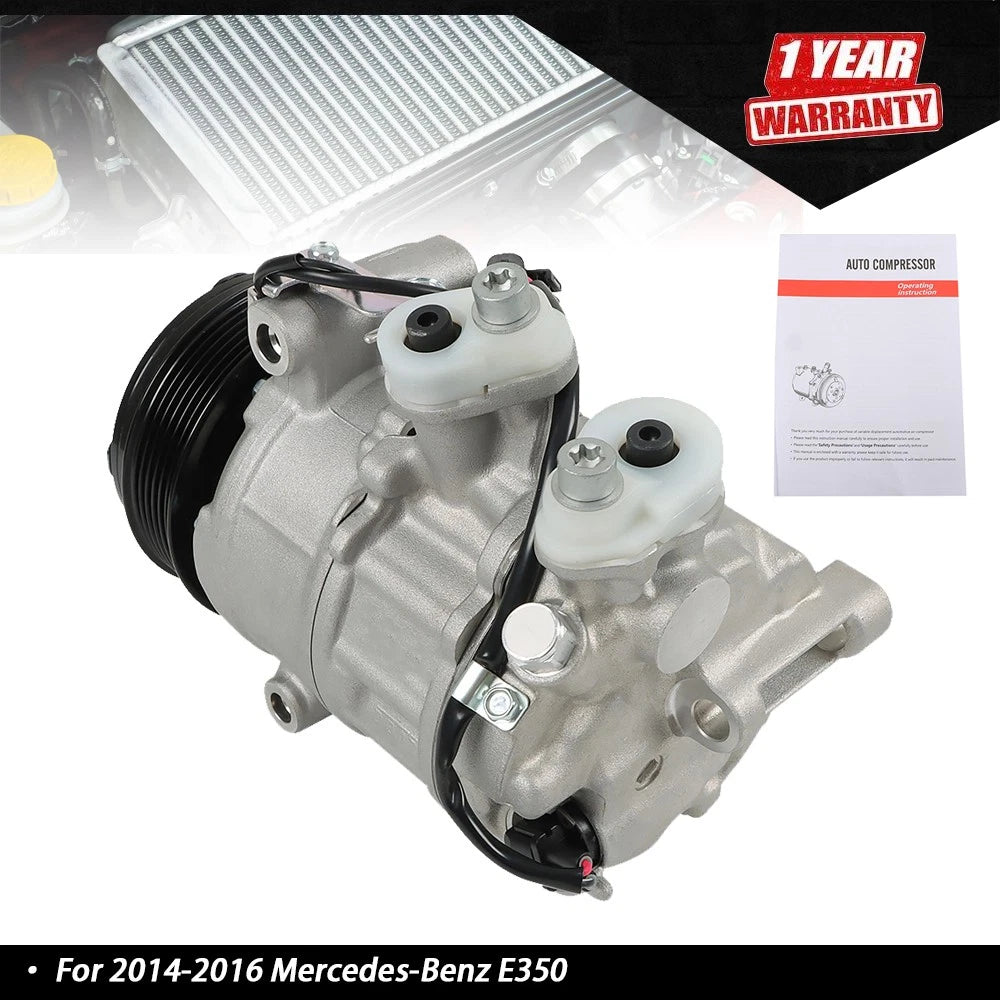A/C Compressor for Mercedes-Benz E250 E300 E350 E400 CLS400 GLK250 (2015–2016)