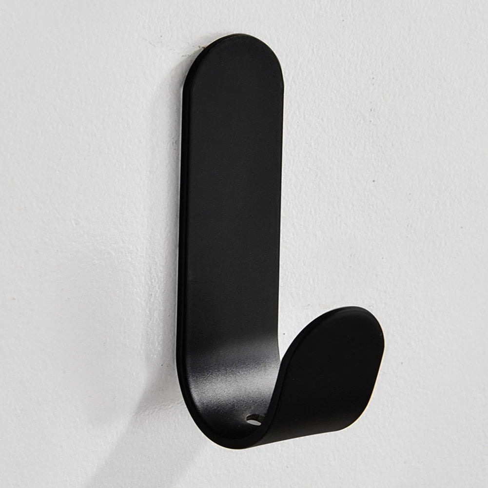 Set of 4 No Drill Metal Wall Hooks for Bathroom Kitchen Home Organization