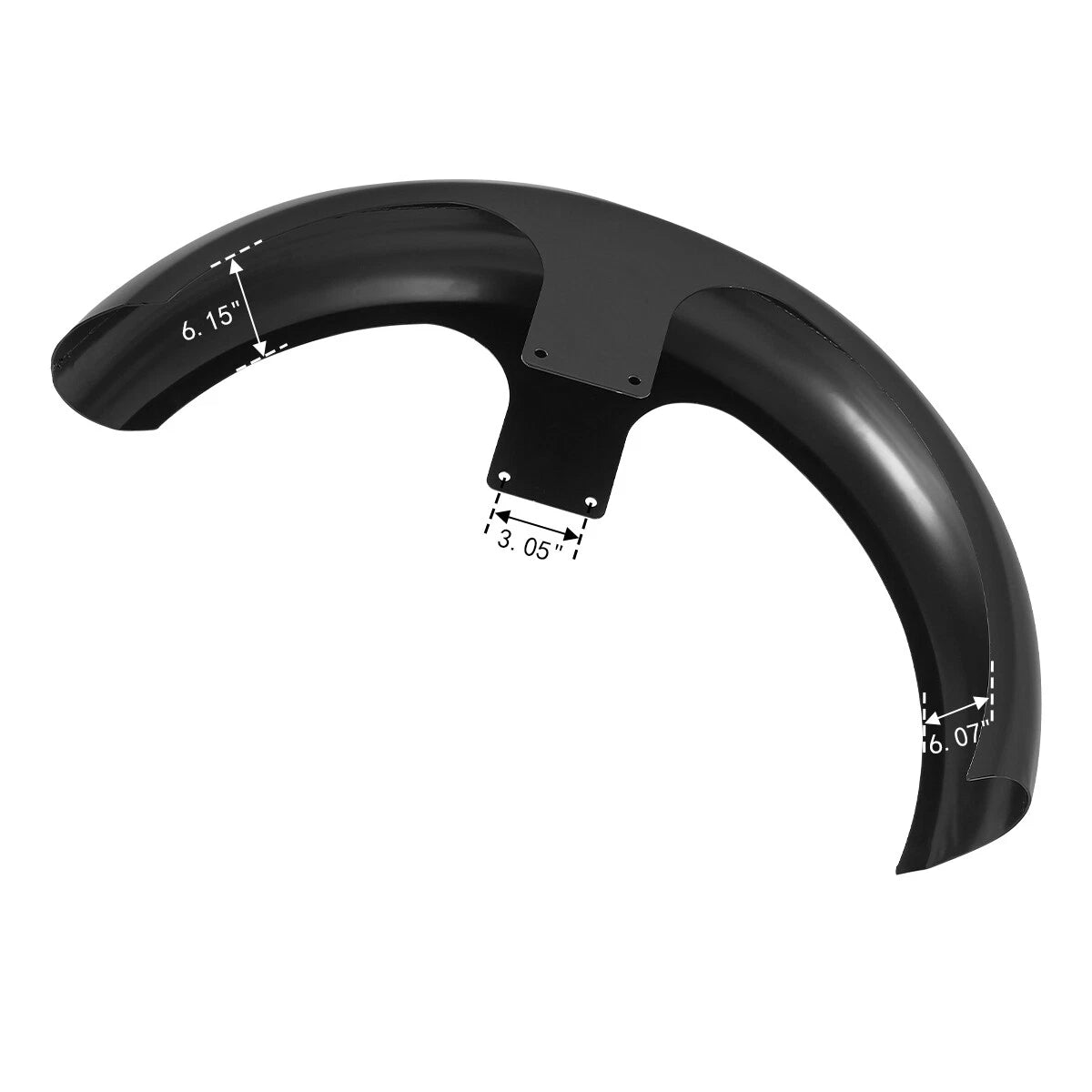 26" Painted Black Front Fender for Harley Custom Bagger Touring (2014–2023)