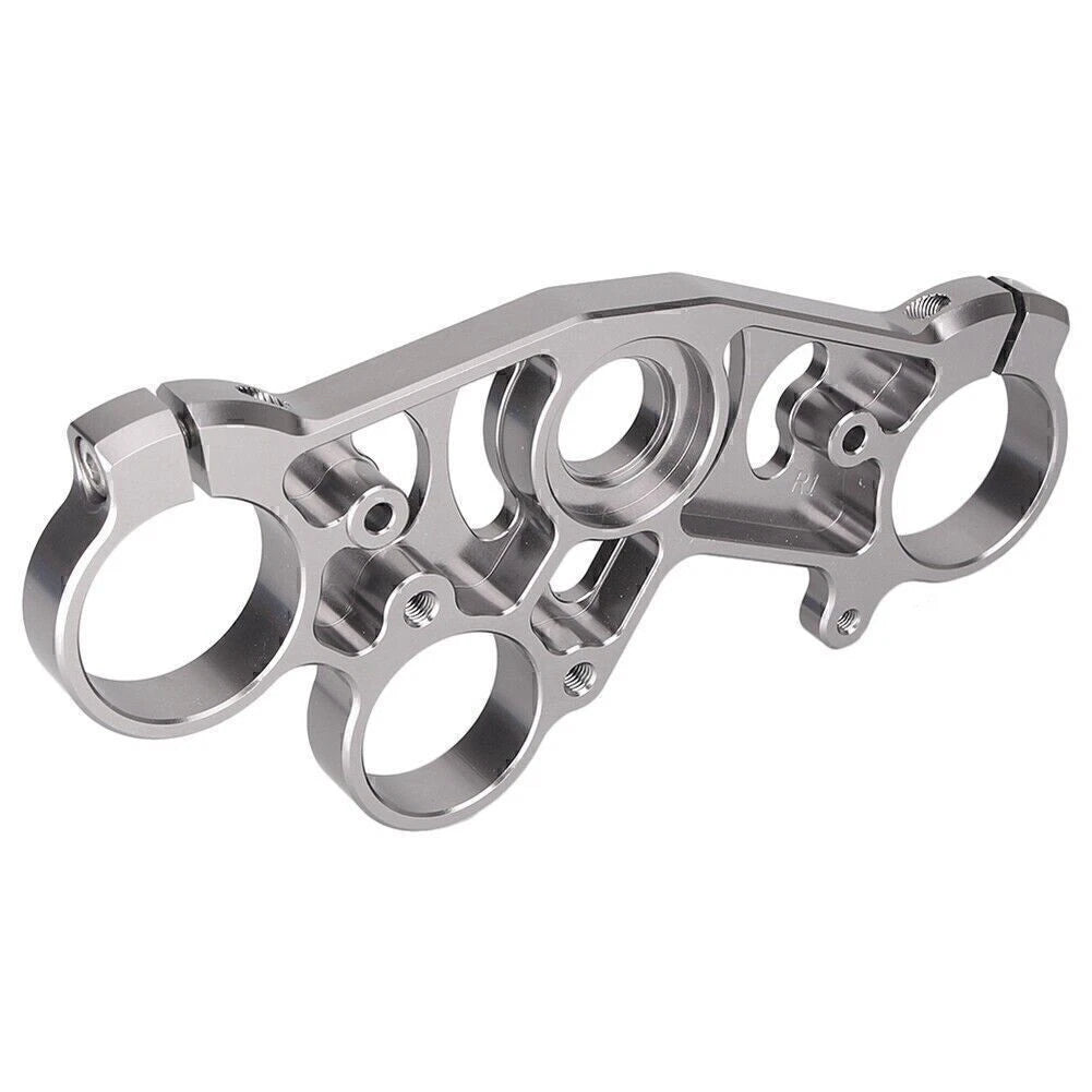 1PC Triple Tree Front Upper Top Clamp for Yamaha YZF R1 (2004–2006) Gray