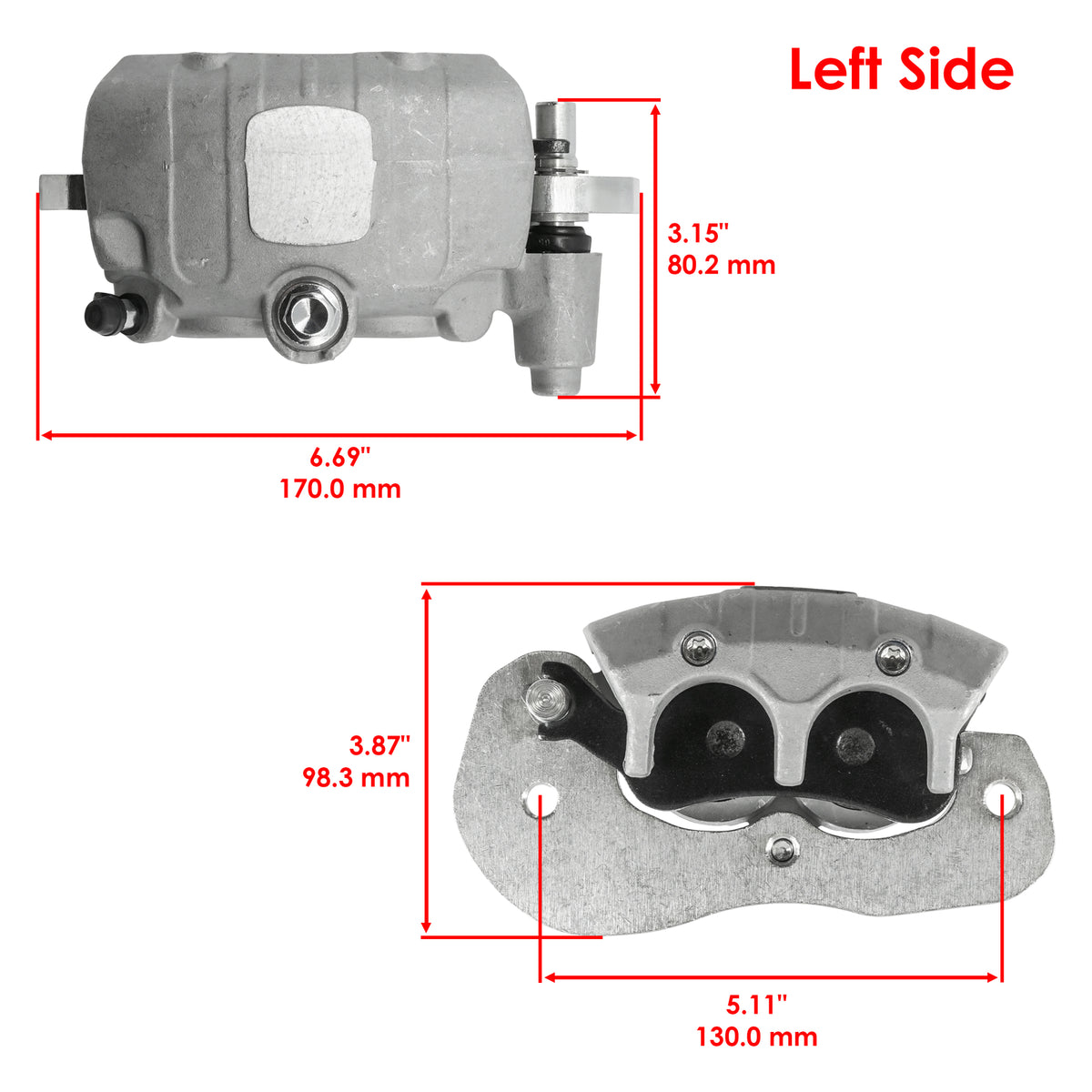 Front Brake Caliper Left Side Replacement for Can Am (2008–2019)