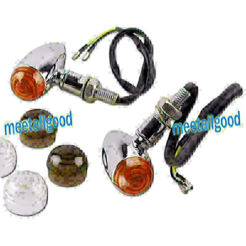 2 Wires Turn Signal Indicator Light with Lamp Shells for Universal (All Years)