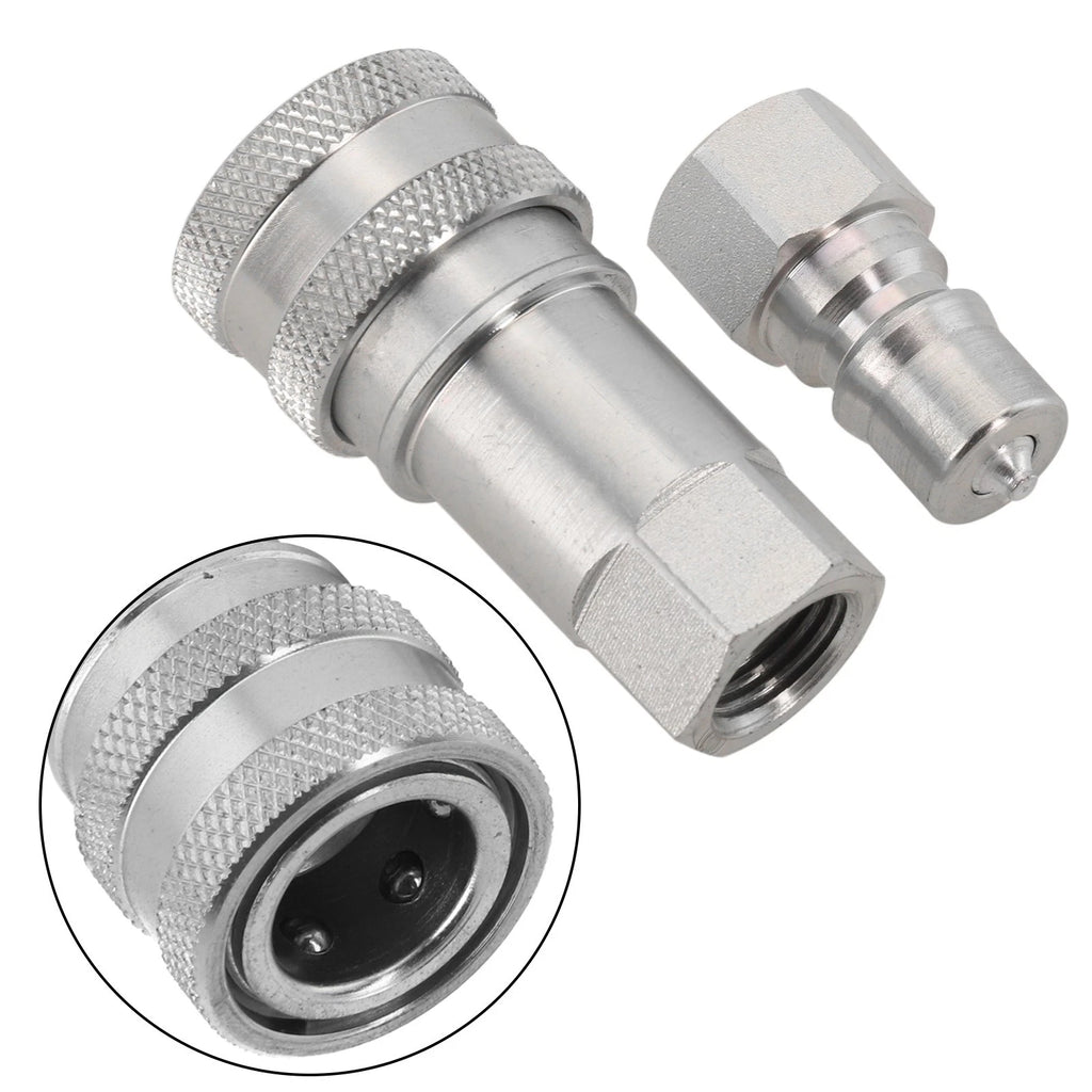 Steel Ball Locking Hydraulic Quick Connector for