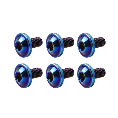 6X M6x10mm Titanium Alloy Torx Head Bolts for Bike Motorcycle