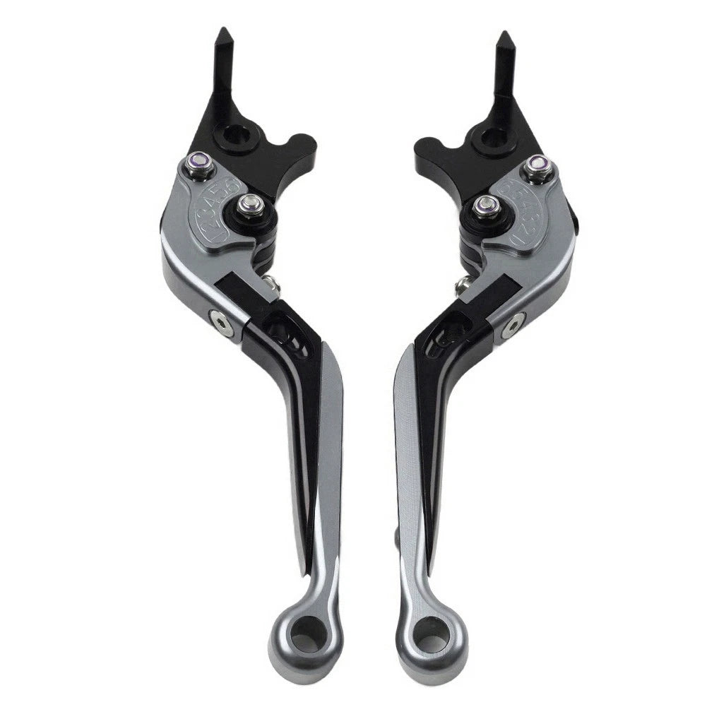 Folding Extendable Brake Clutch Levers for Honda CB599 CB600 (1998–2006) Gray
