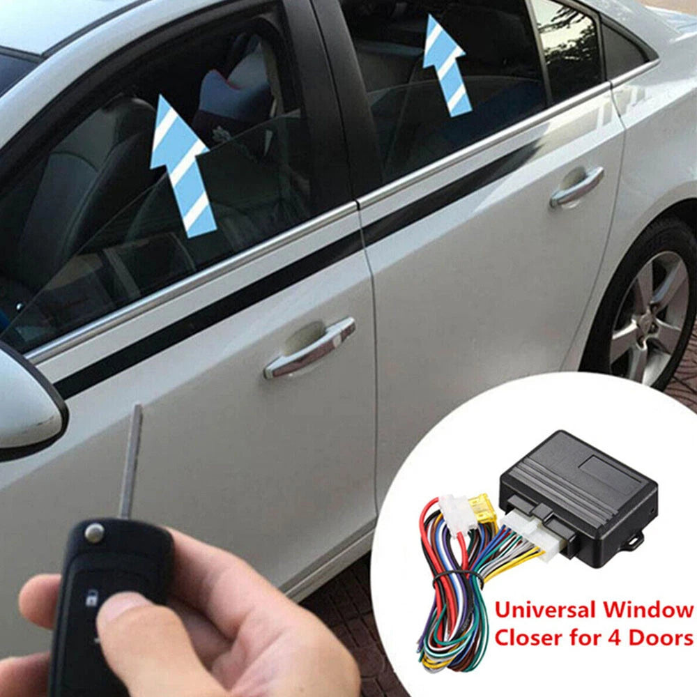 4X Automatic Power Window Roll Up Closer Module Lift Kit for DC 12V Cars