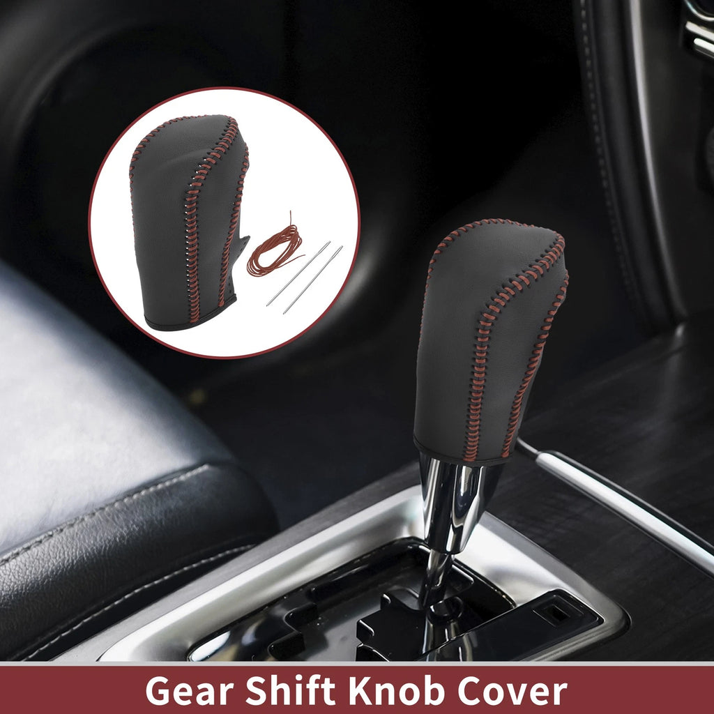 Gear Shift Knob Cover Replacement for Ford Fiesta (2009–2012) Black Brown