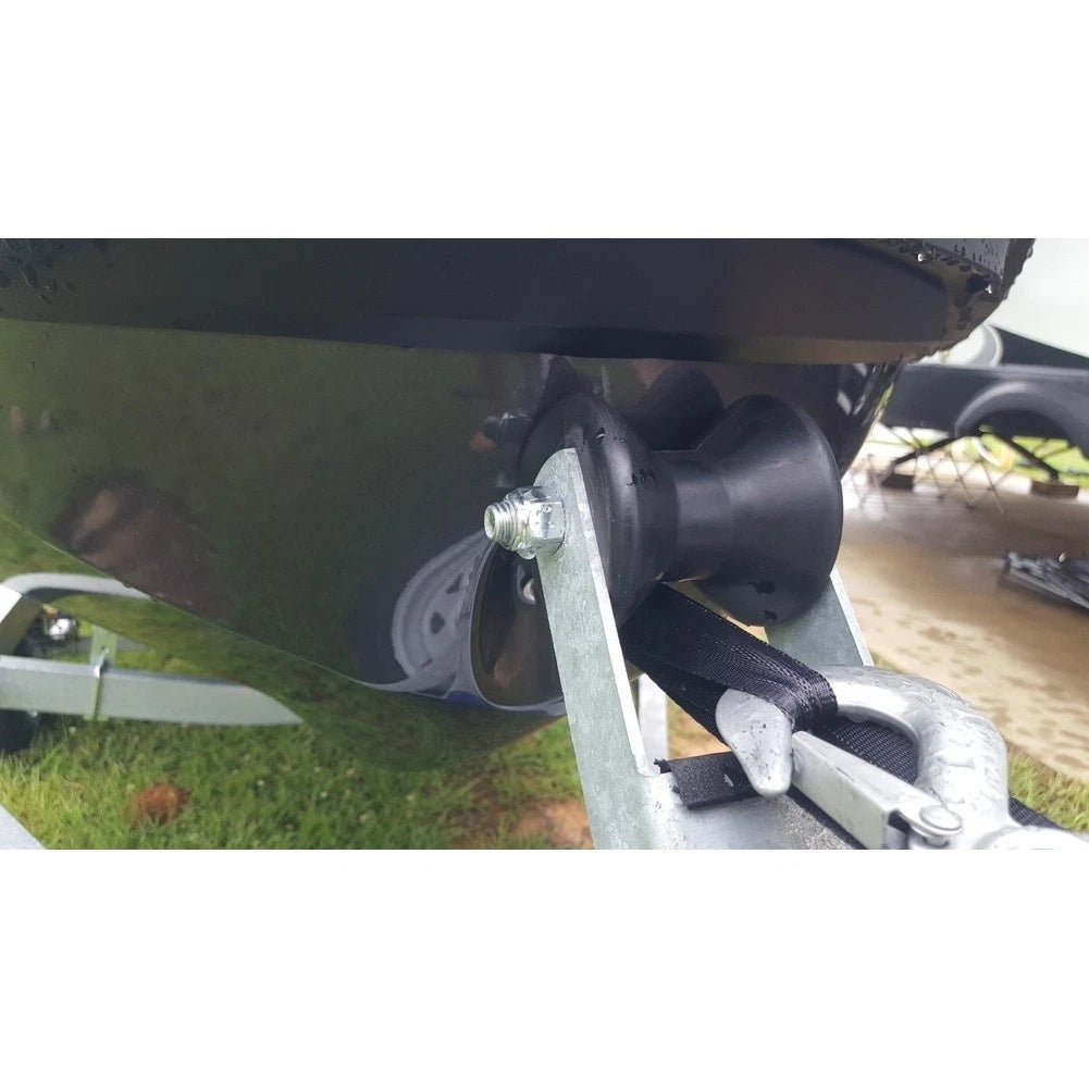 Black Rubber Roller for Boat Trailer (Easy Installation)