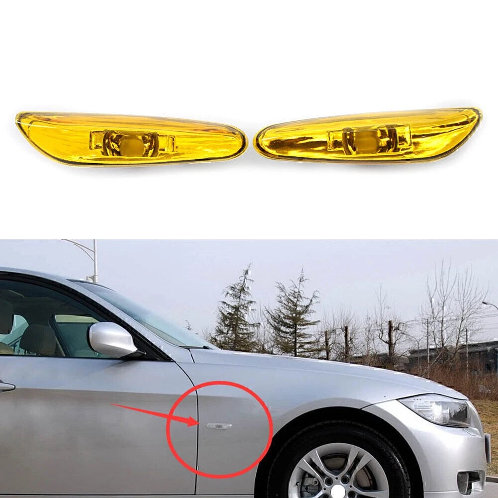 Side Marker Light Turn Signal Lamp Pair for BMW E46 4DR (2002–2005)