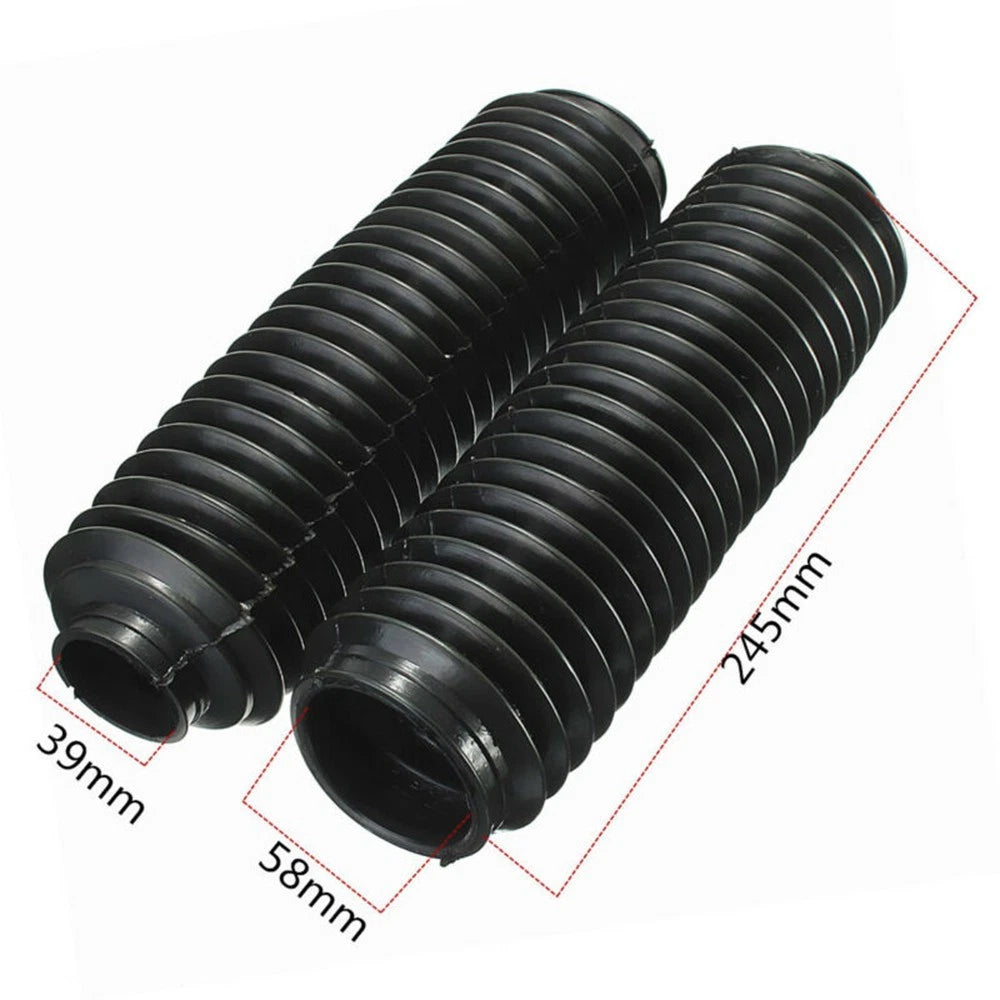 Front Gaiters Boots Cover Accessories Rubber 245x58x39mm Replacement Useful
