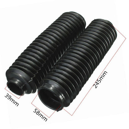 Front Gaiters Boots Cover Accessories Rubber 245x58x39mm Replacement Useful