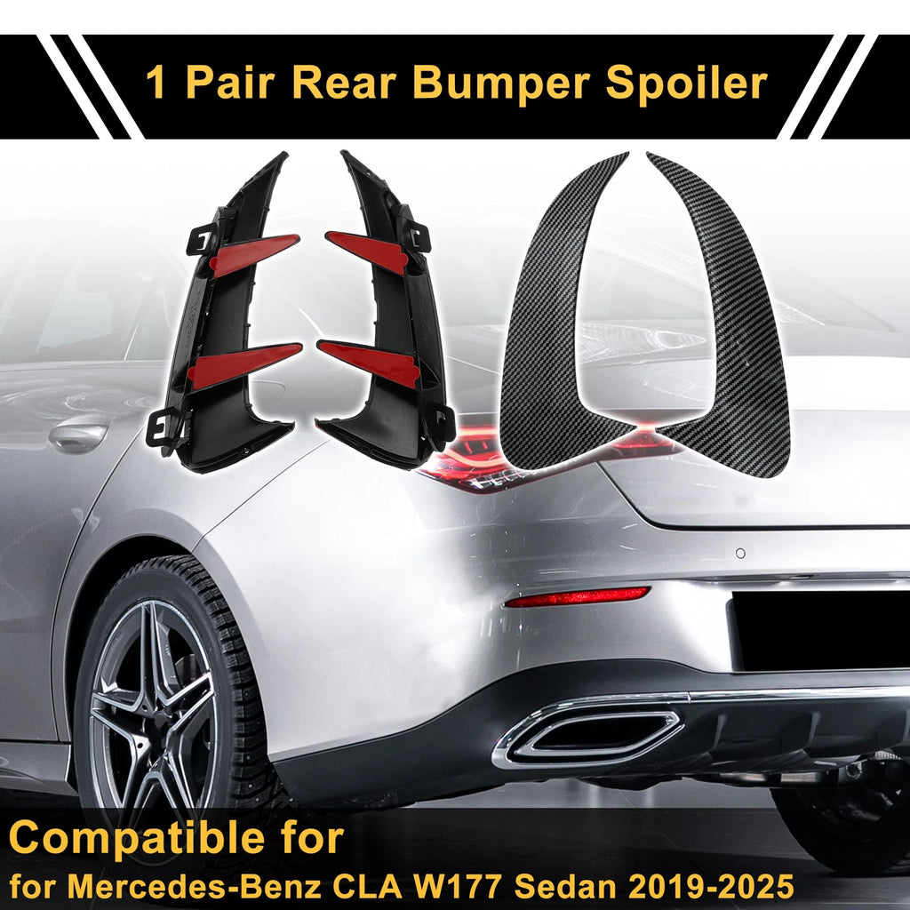 Rear Bumper Spoiler Pair Replacement for Mercedes-Benz CLA W177 (2019–2025)