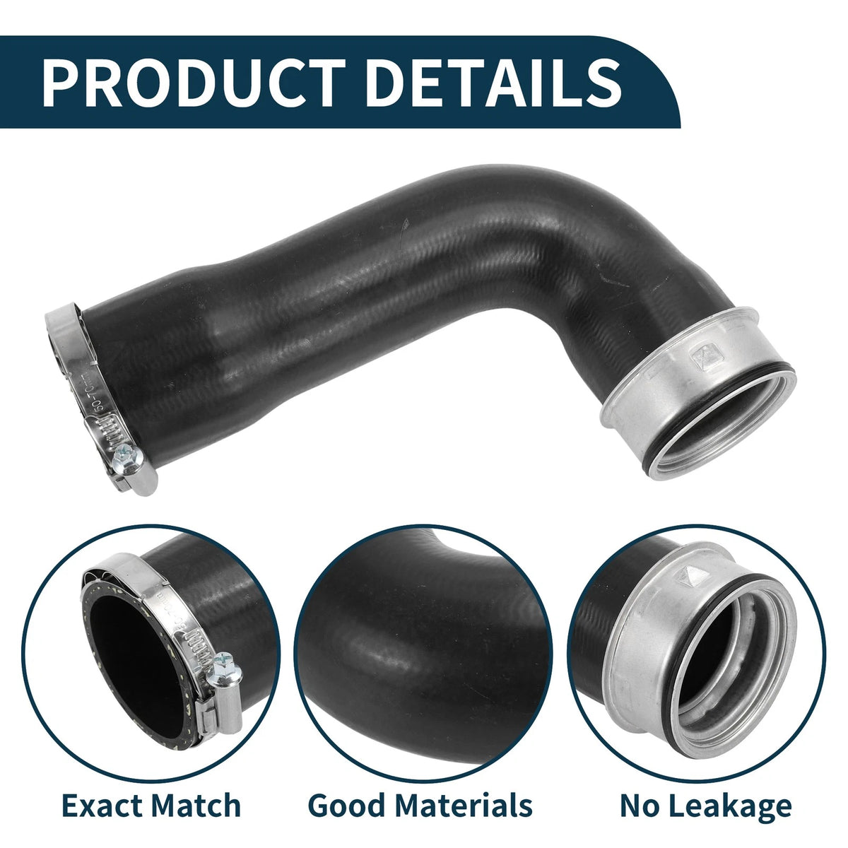 Radiator Hose for Skoda Octavia II (2004–2013) 1K0145834N Rubber Intercooler Pipe