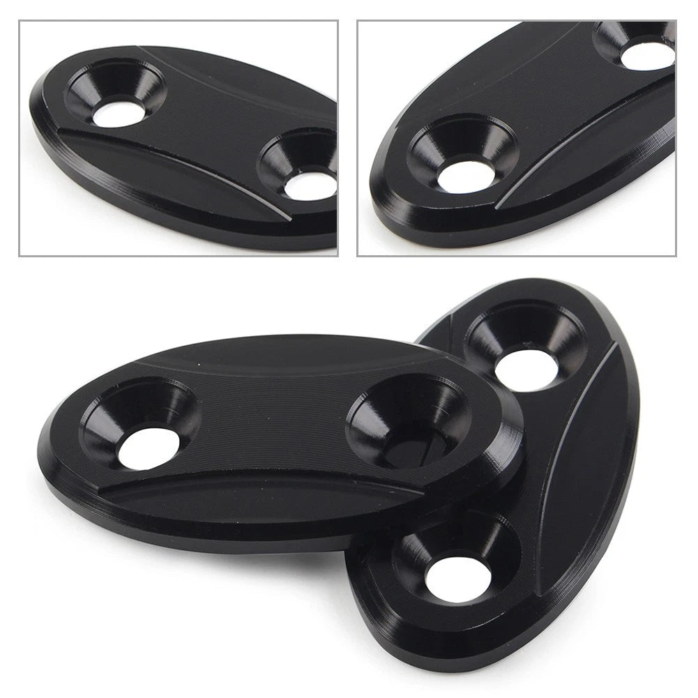 Rearview Mirror Block Off Base Plates for BMW S1000RR (2009–2018)