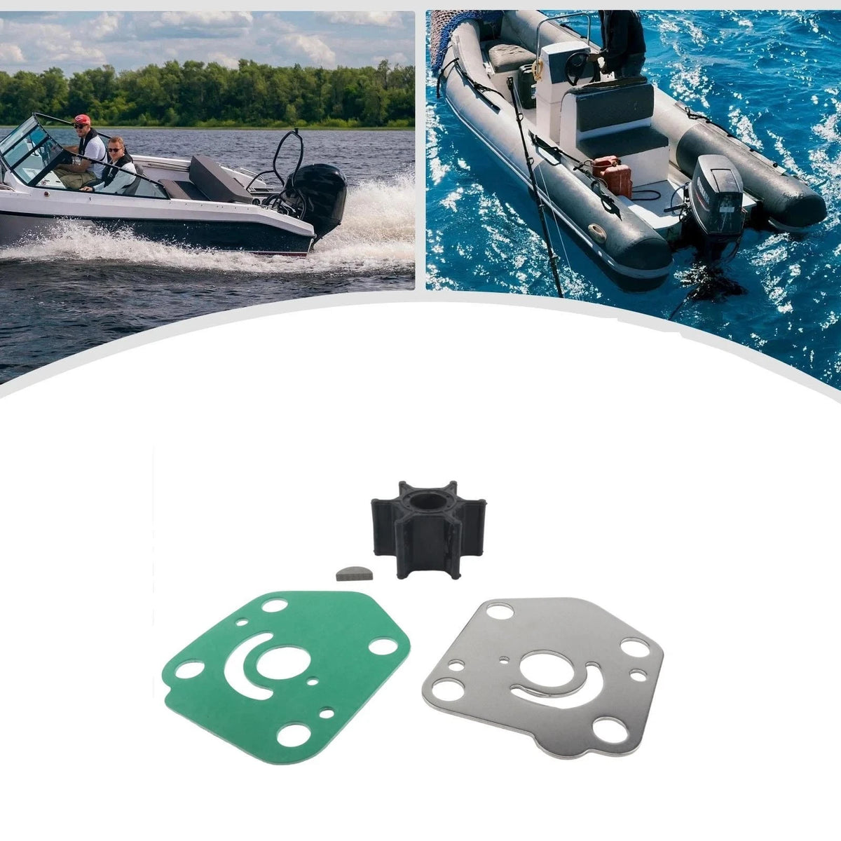 Outboard Water Pump Impeller Kit for Johnson Evinrude 9.9 15 HP 5033106 0766485