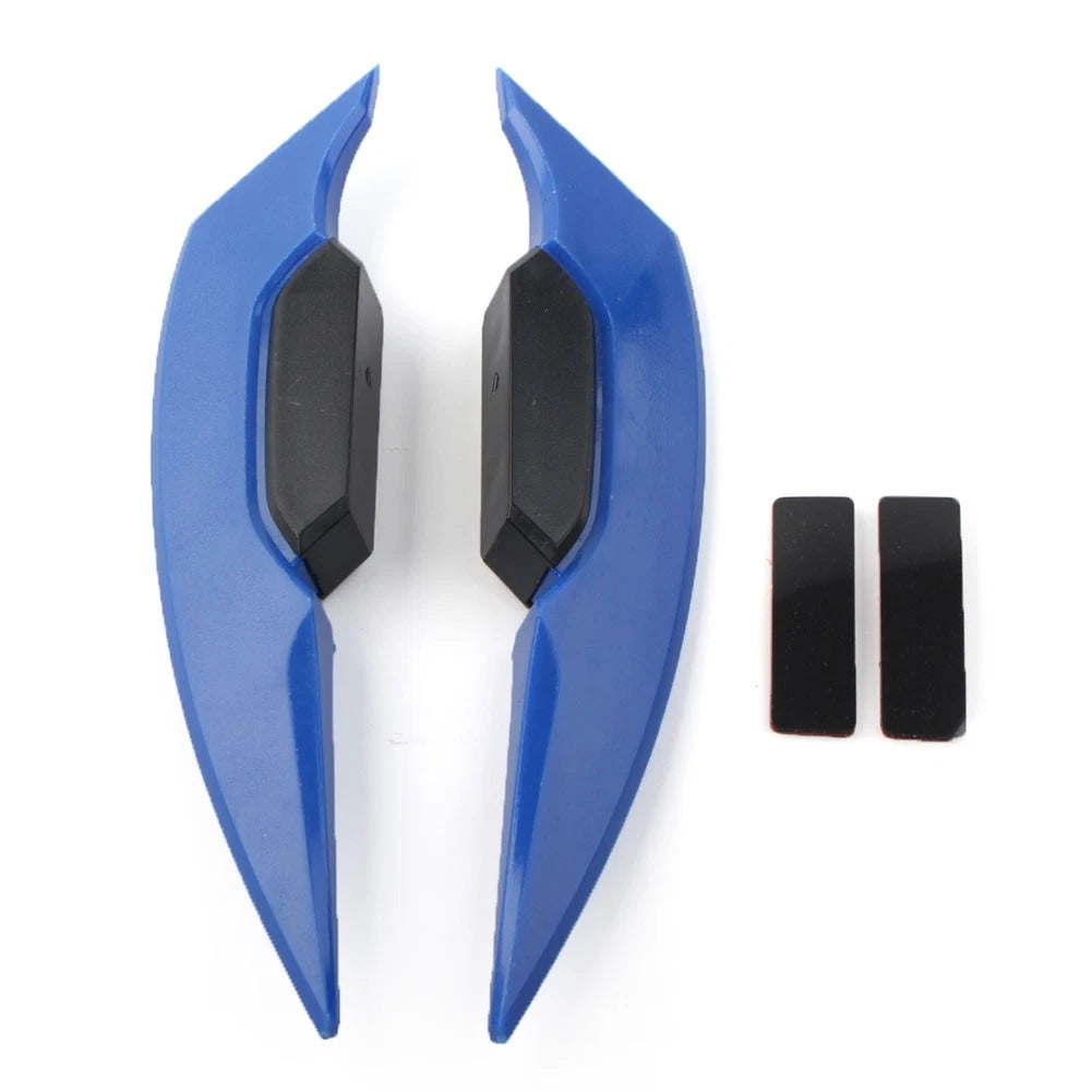Fairing Winglets Side Siler Deflector Air Wing Kit for Universal Pair Motor Blue