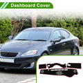 Dashboard Cover for Lexus IS 300 2013–2023 Black Red 1 Piece