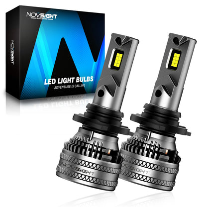 2X NOVSIGHT 9006 HB4 LED Headlight Bulb Low Beam 6500K 40000LM for