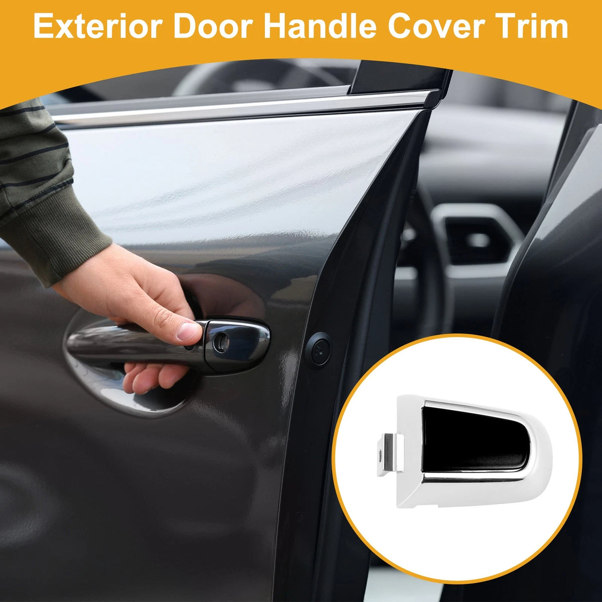 Exterior Door Handle Cover Trim Replacement for Chevrolet Malibu (2016–2018)
