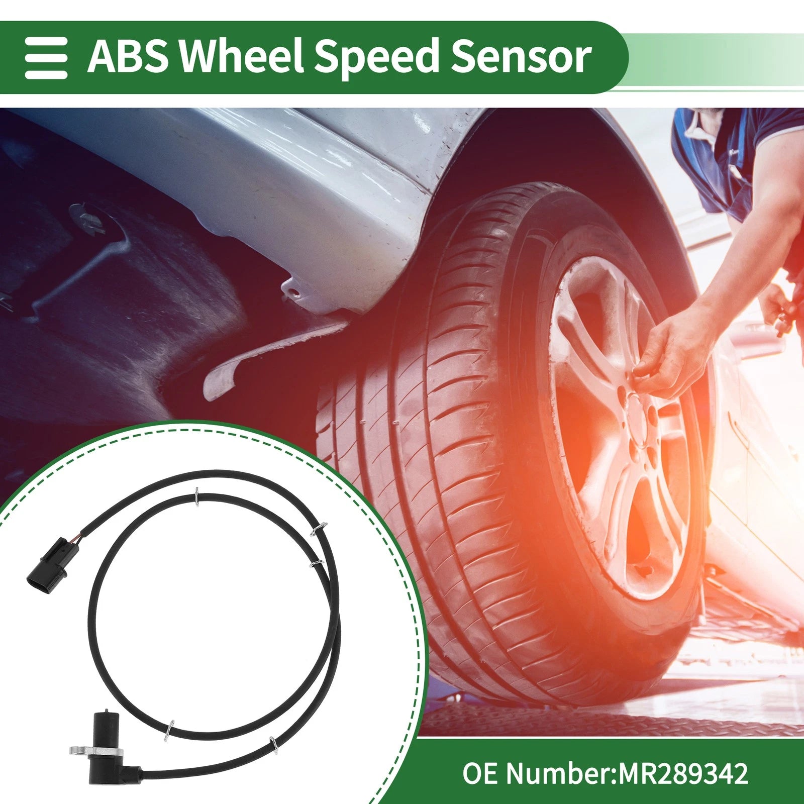 ABS Wheel Speed Sensor Replacement Front for Mitsubishi Space Wagon (1999–2004)