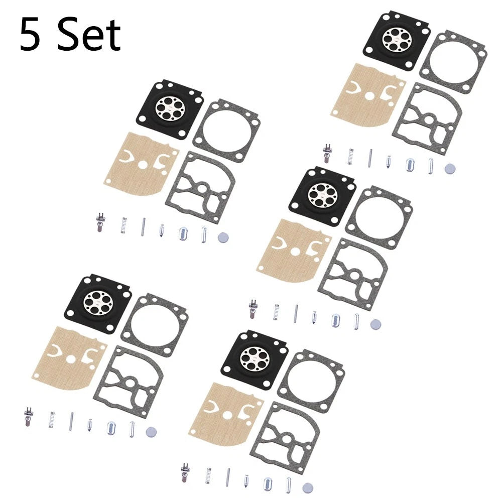 Set of 5 Carburetor Repair Kits for Stihl 017 018 MS180 MS170 Zama RB-77 RB-66