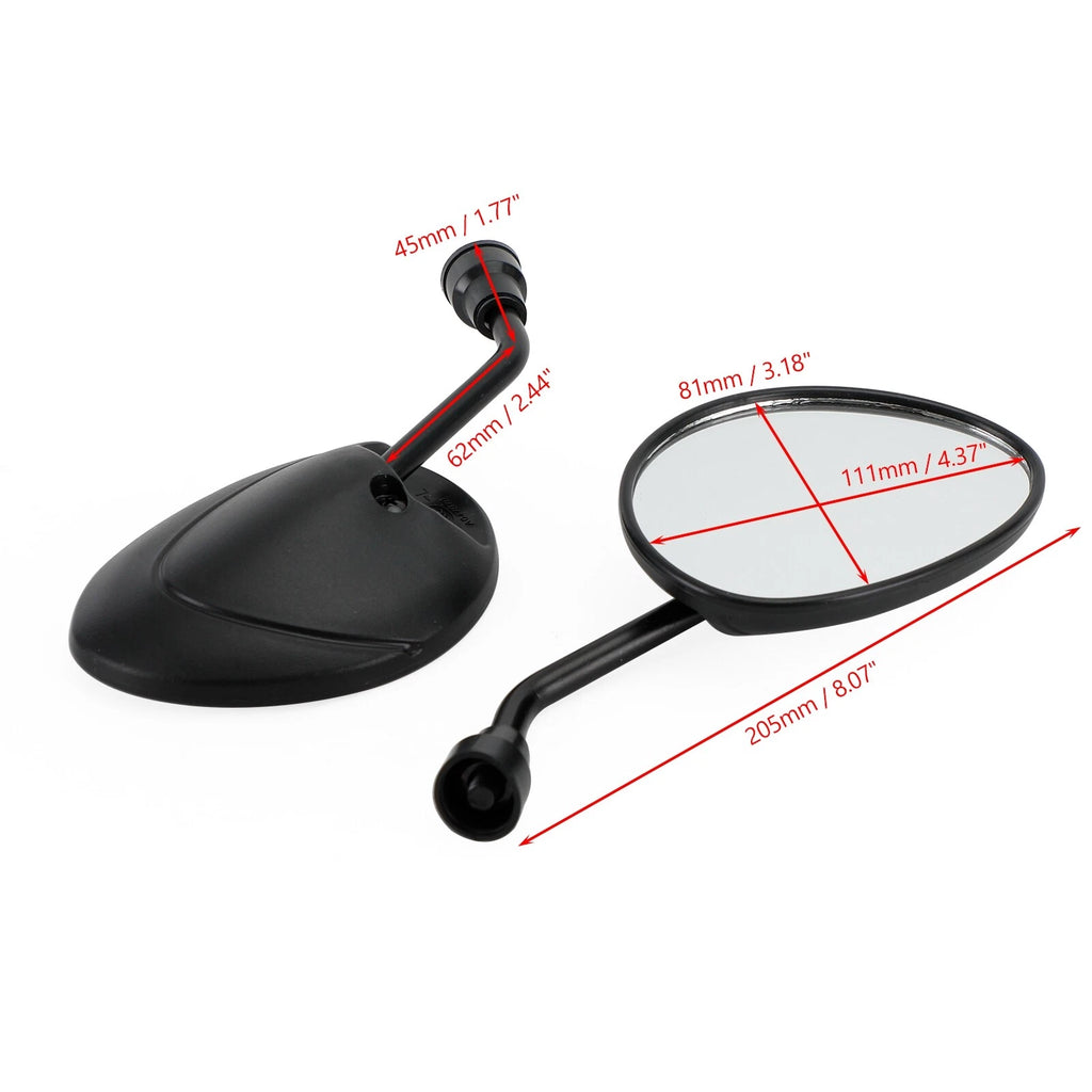 Pair Rearview Mirrors M8 for Piaggio Zip 2T 4T 25 50 100 125 (1993–2020)