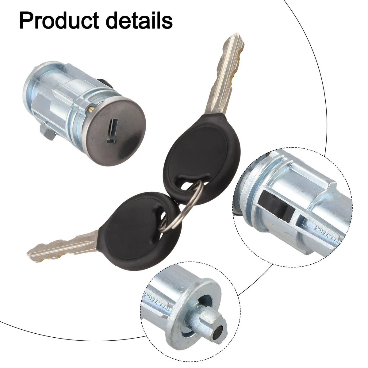 Car Key Replacement Ignition Key Switch For Dodge Vehicles Plastic Material