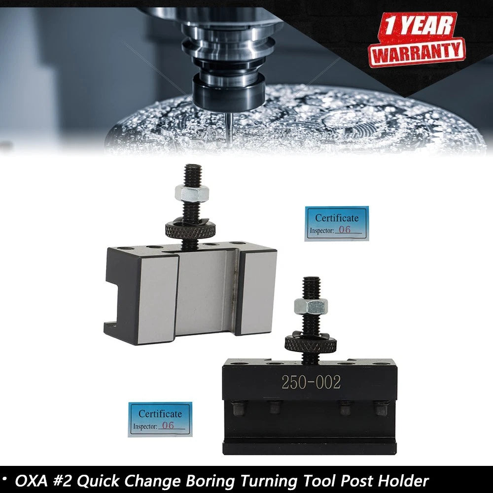 Quick Change Boring Turning Tool Post Holder for Lathe Up to 8" (OXA #2)