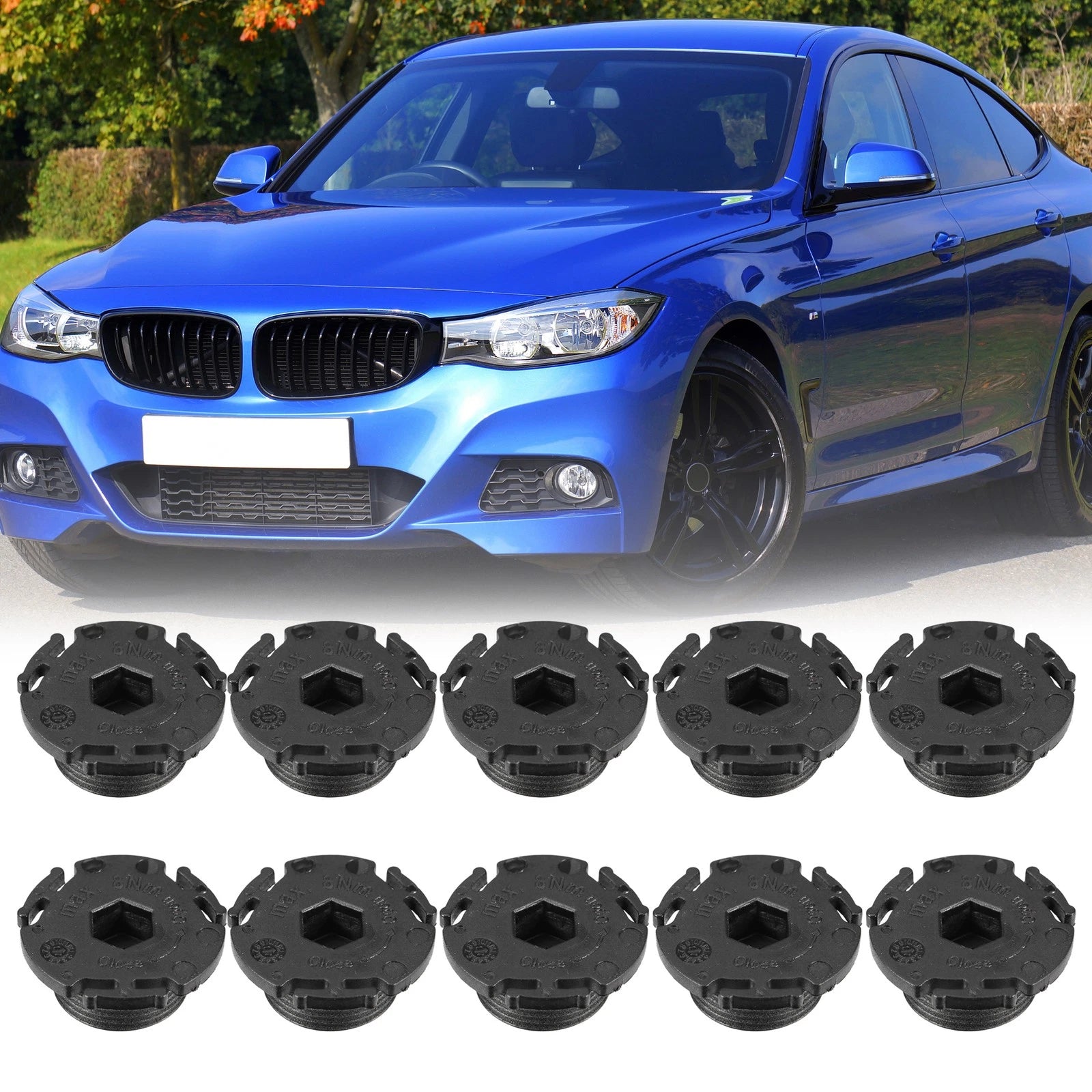10pcs Oil Drain Plug Replacement for BMW 320i Sedan (2013–2015)