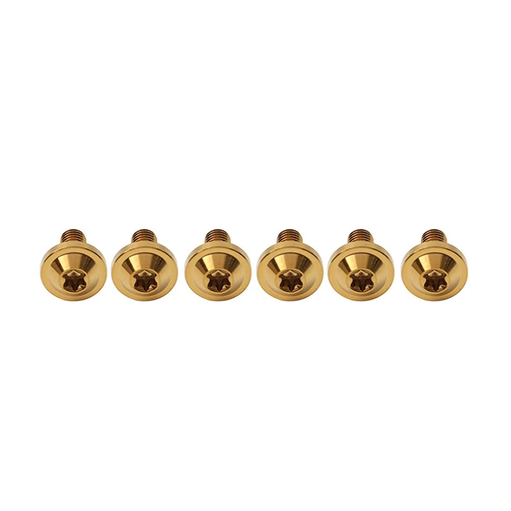 6X M6x20mm Titanium Alloy Torx Head Bolts for Motorcycle