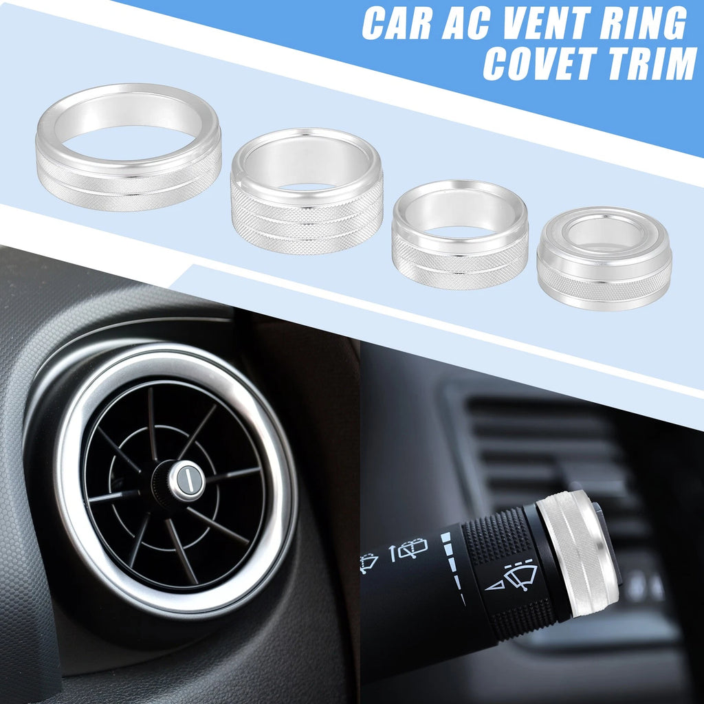 AC Vent Ring Cover Trim Kit 8 Piece for GMC Sierra (2014–2018)