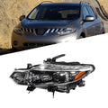 Headlight Headlamp for Nissan Murano (2009–2014) HID Driver/Left Side Black