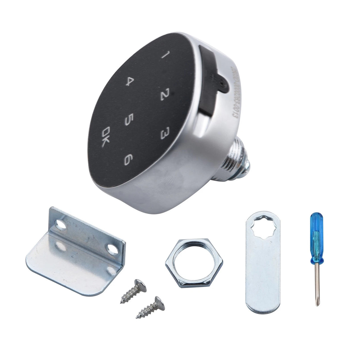 Electronic Password Lock for Security Cabinet (Black/Silver)