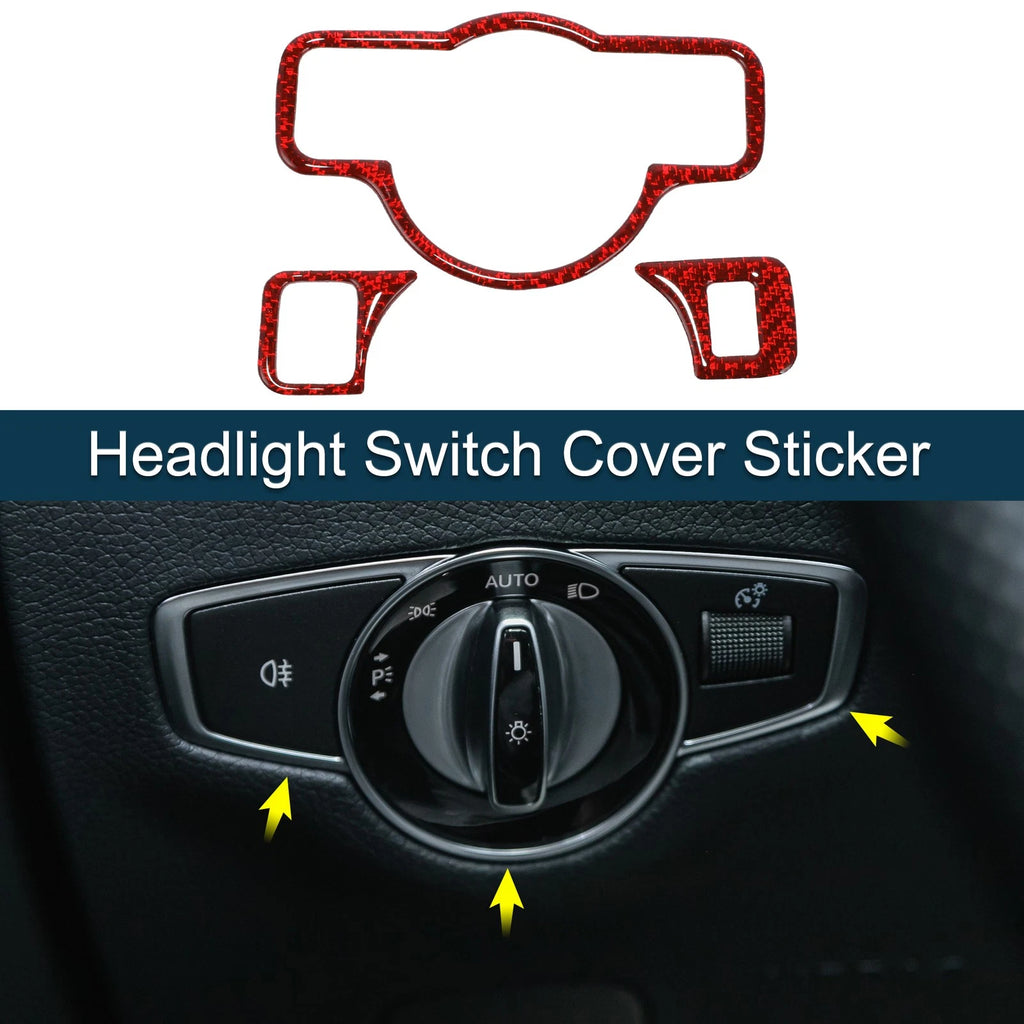 Headlight Switch Covers Replacement for Mercedes-Benz A B C E G Class (2010–2020)