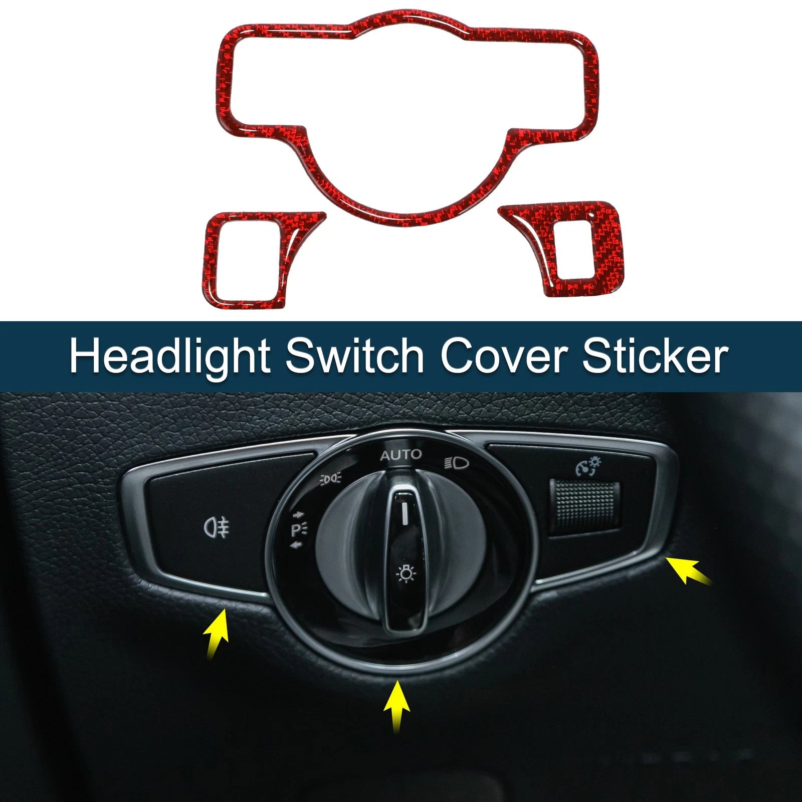Headlight Switch Covers Replacement for Mercedes-Benz A B C E G Class (2010–2020)