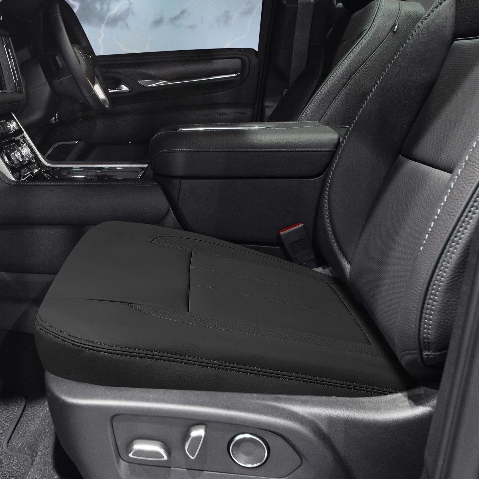 Seat Cover Protector Faux Leather Seat Bottom for Dodge for Ram (2002–2008)