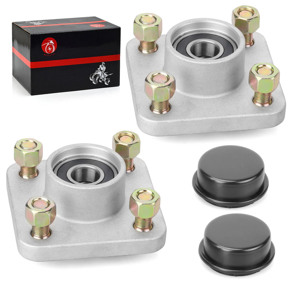 2 Front Wheel Hub & Cover Cap for Yamaha Golf Cart G8/G9/G11/G14/G16/G19/G22/G27