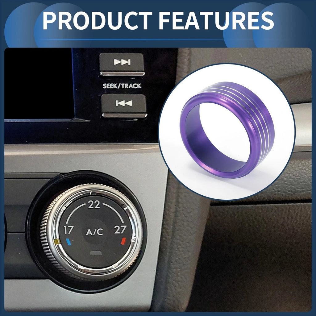 AC Heater Temp Switch Knob Cover Ring Replacement for Subaru Forester (2014–2018)
