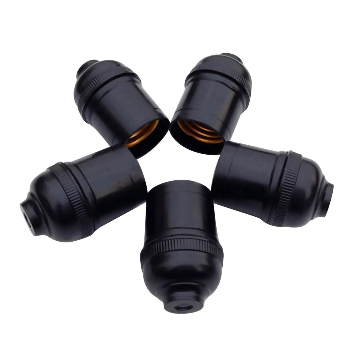 Set of 5 E27 Light Bulb Lamp Holders for Edison Screw Cap Socket