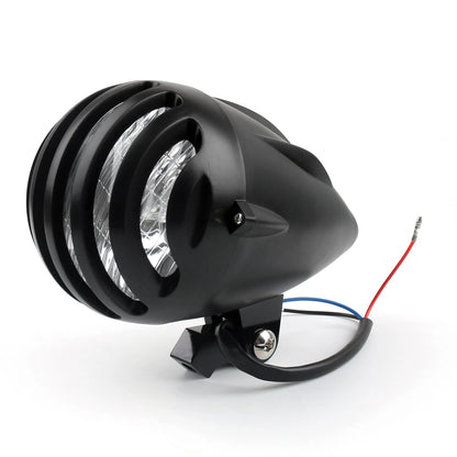 5.5" Black Bullet Headlight for Chopper Cruiser