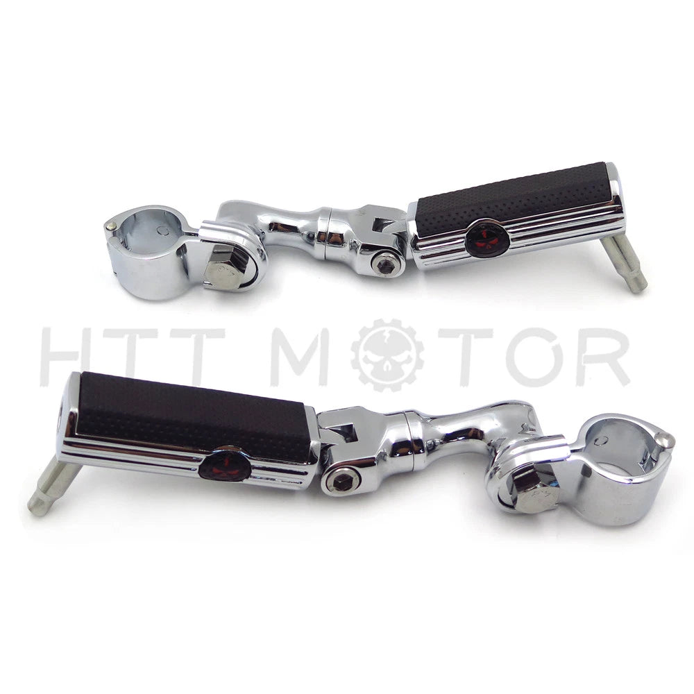 Gear Skull 1.5" Footpeg Mounting Kit for Chrome Short Angled