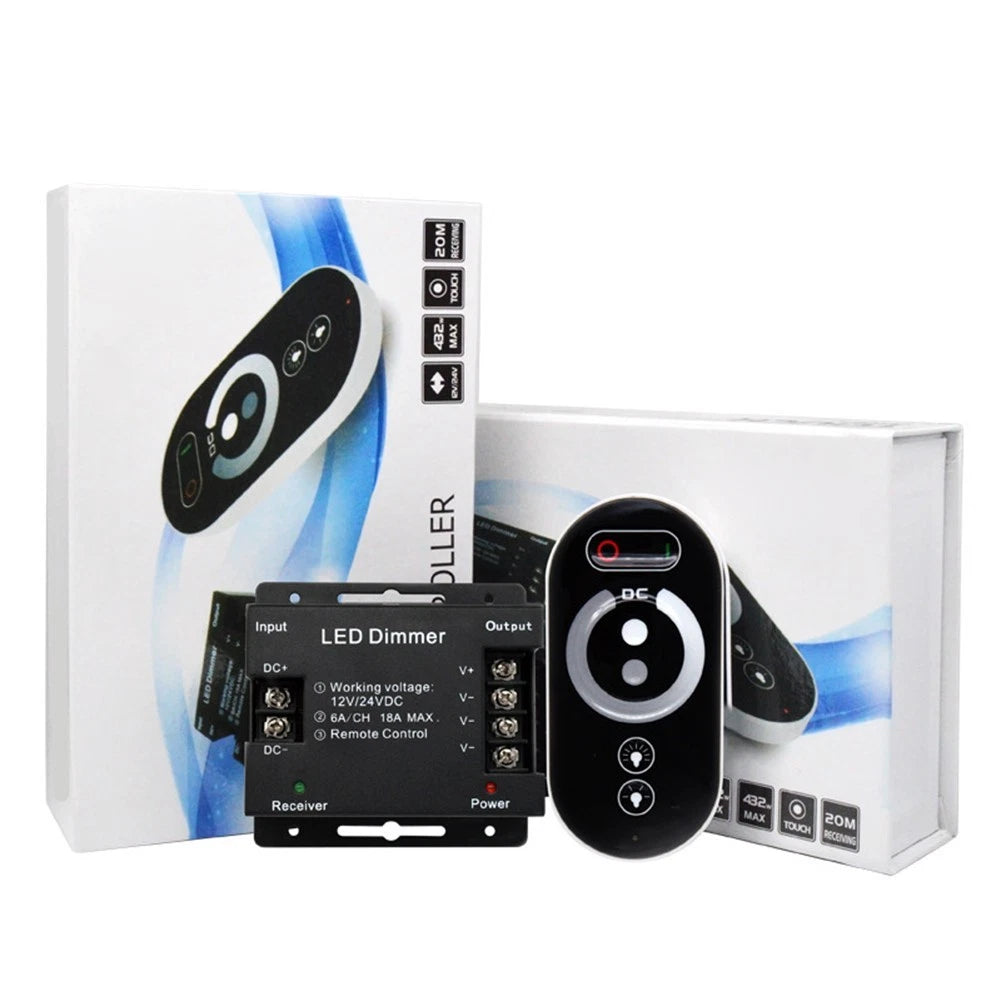 RGB Controller with Touch Remote for DC12V & DC24V Light Strips