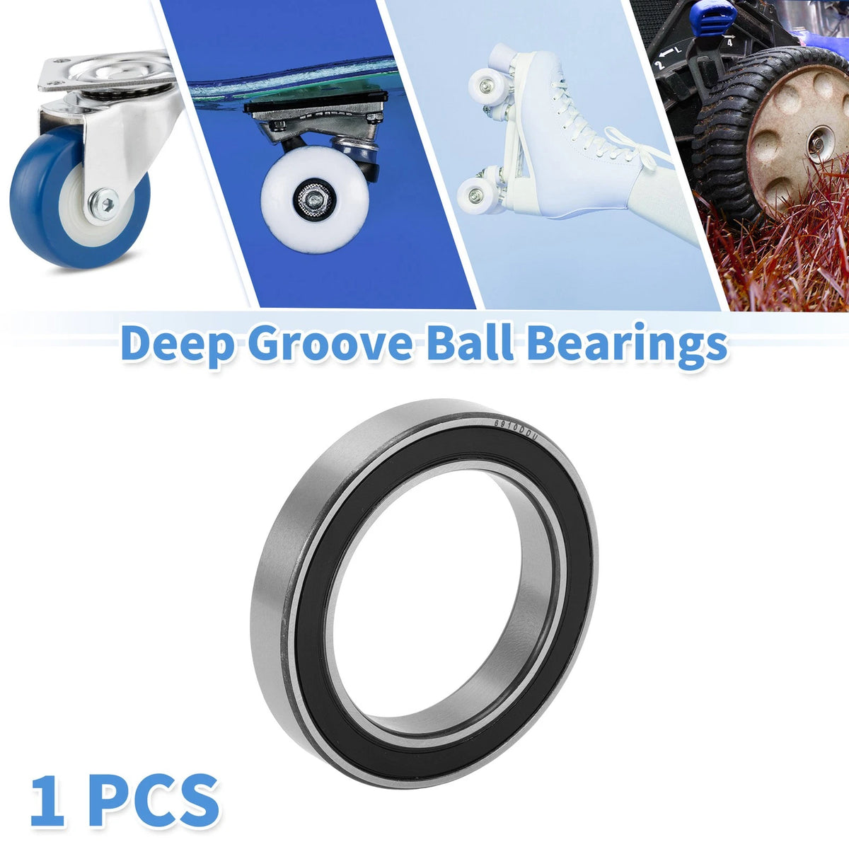 Deep Groove Ball Bearing 50x72x12mm for Scooter Skateboard (1 Pc)